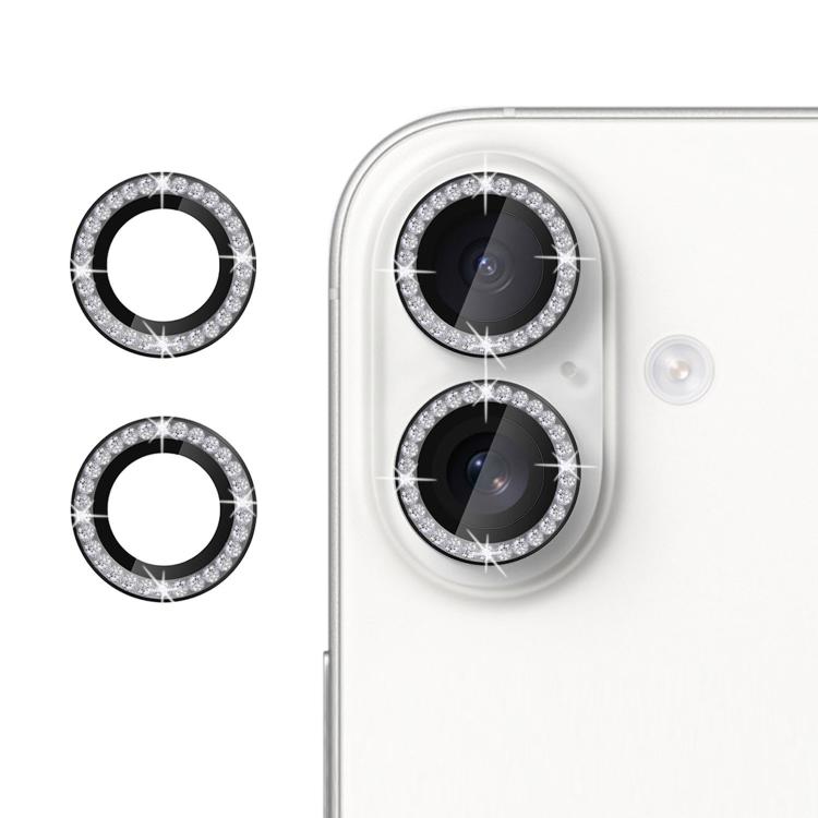 For iPhone 17 Kalebol Individual Camera Lens Diamond Ring Protector(Black) - iPhone 17 Tempered Glass by Kalebol | Online Shopping South Africa | PMC TechLife | Buy Now Pay Later Mobicred