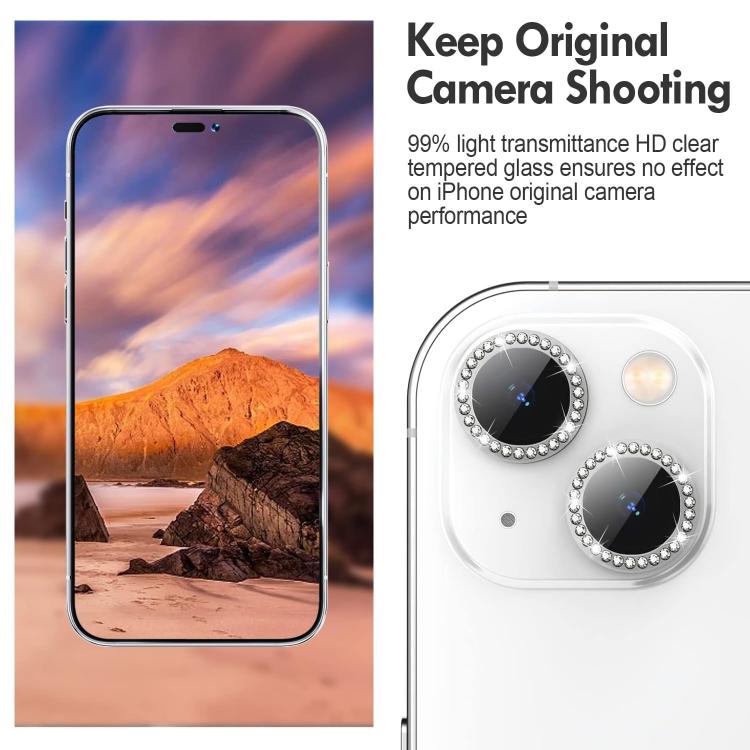 For iPhone 17 Air Kalebol Individual Camera Lens Diamond Ring Protector(Silver) - iPhone 17 Air Tempered Glass by Kalebol | Online Shopping South Africa | PMC TechLife | Buy Now Pay Later Mobicred