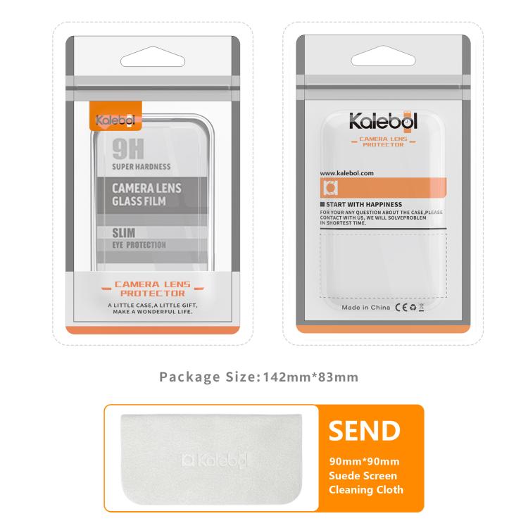 For iPhone 16e Kalebol Individual Camera Lens Diamond Ring Protector(Black) - free shipping - PMc TechLife - Order now!