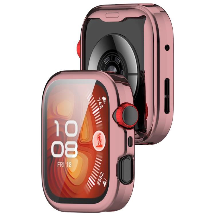For Huawei Watch Fit 4 Pro Electroplated TPU Full Coverage Watch Protective Case(Pink) - free shipping - PMC TechLife - Order now!