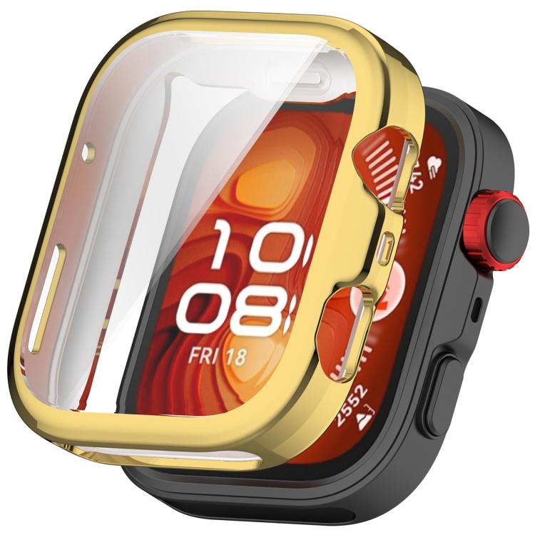 For Huawei Watch Fit 4 Pro Electroplated TPU Full Coverage Watch Protective Case(Gold) - free shipping - PMC TechLife - Order now!
