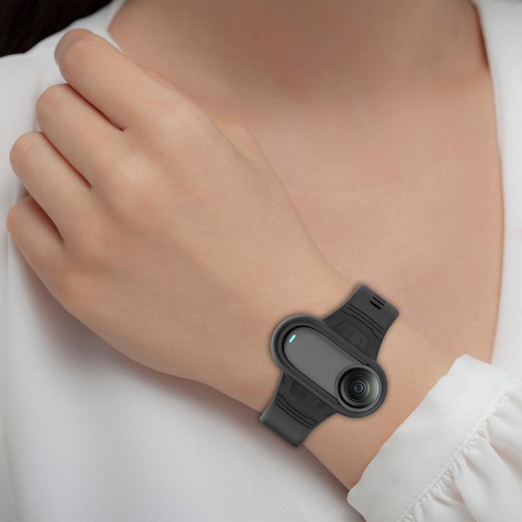 For Insta 360 Go 3 / Go 3S / Go 2 Solid Color Silicone Watch Band(Black) - free shipping - PMC TechLife - Order now!