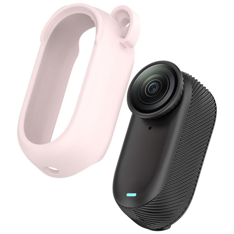 For Insta 360 Go 2 Solid Color Silicone Protective Case(Light Pink) - free shipping - PMC TechLife - Order now!