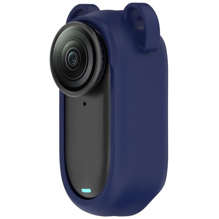 For Insta 360 Go 2 Solid Color Silicone Protective Case(Dark Blue) - free shipping - PMC TechLife - Order now!