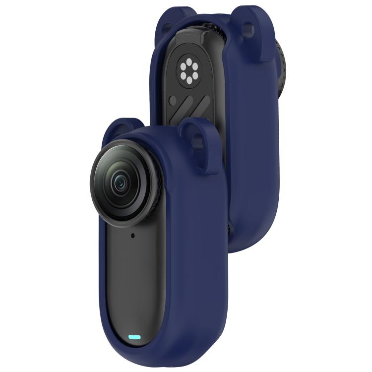 For Insta 360 Go 2 Solid Color Silicone Protective Case(Dark Blue) - free shipping - PMC TechLife - Order now!