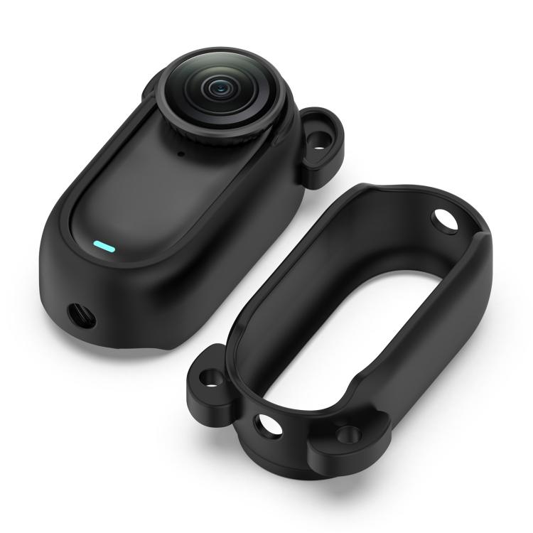 For Insta 360 Go 2 Solid Color Silicone Protective Case(Black) - free shipping - PMC TechLife - Order now!