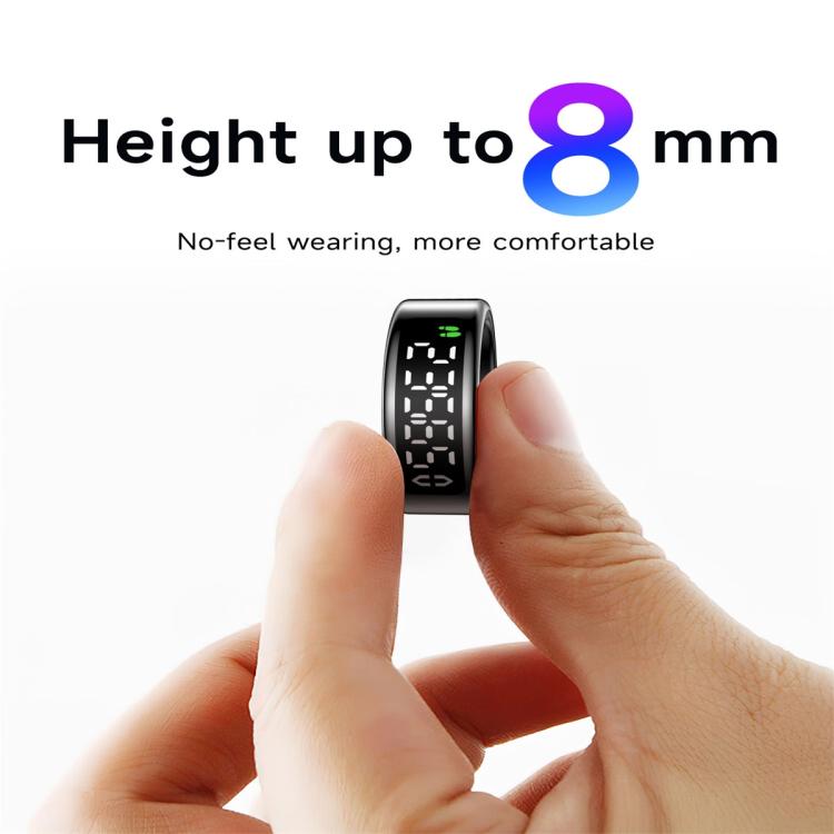 SY01 SIZE 9 Smart Ring, Support Heart Rate / Blood Oxygen / Sleep Monitoring / Multiple Sport Modes(Black) - free shipping - PMC TechLife - Order now!