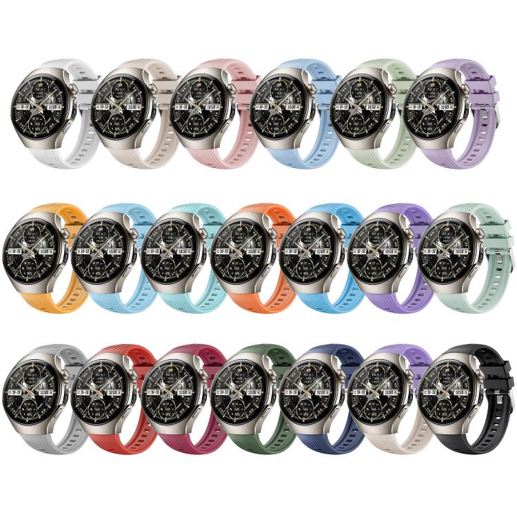 For Huawei Watch 5 42mm Vertical Silicone Watch Band(Black) - free shipping - PMC TechLife - Order now!