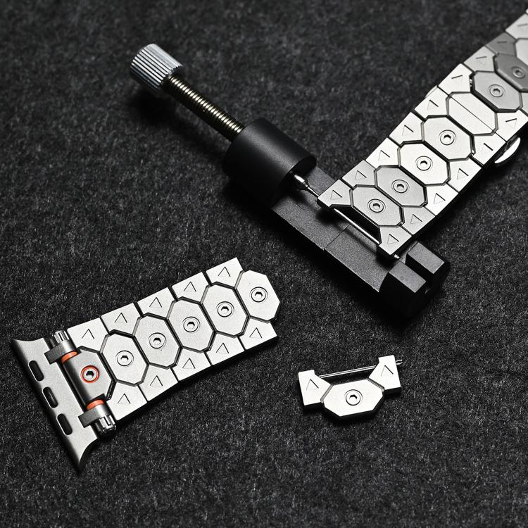 For Apple Watch 46mm / 49mm / 45mm / 44mm Octagonal Stainless Steel  Watch(Black) - free shipping - PMC TechLife - Order now!