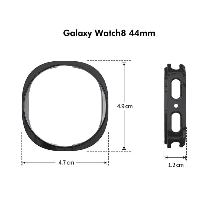 For Samsung Galaxy Watch8 44mm ENKAY Hat-Prince Full Coverage Electroplated Soft TPU Case with Screen Protection(Black) - free shipping - PMC TechLife - Order now!