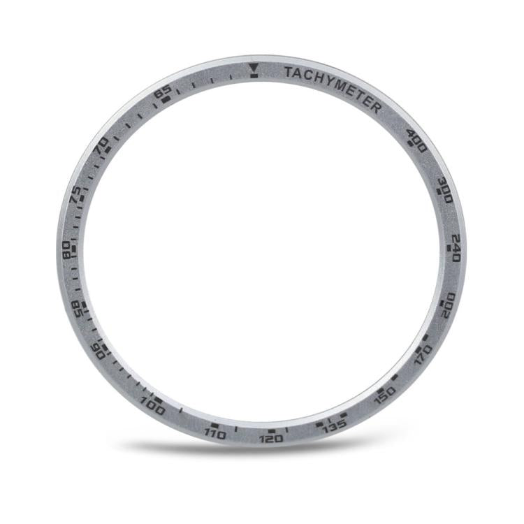 For Samsung Galaxy Watch8 40mm Speed Bezel and Solid Color Stitched Silicone Watch Band(Lime White Silver) - free shipping - PMC TechLife - Order now!