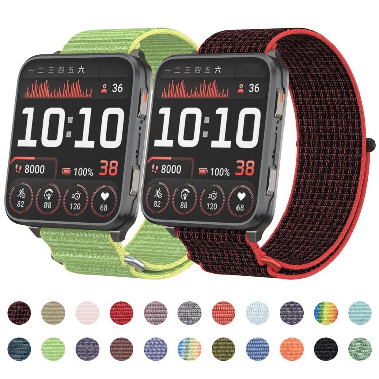 For Garmin Venu X1 Two Section Metal Ring Nylon Hook and Loop Fastener Watch Band(Olive) - free shipping - PMC TechLife - Order now!