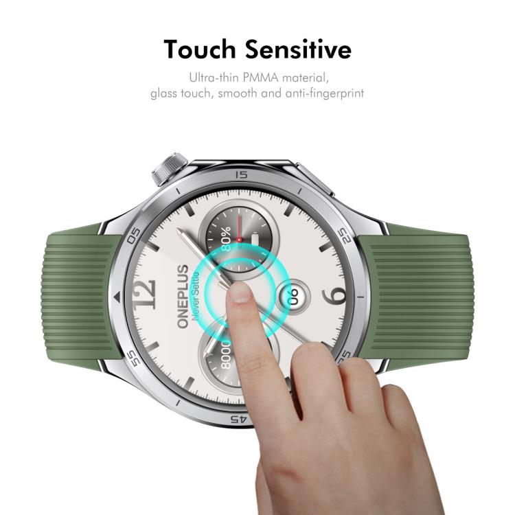 For OnePlus Watch 3 46mm 5pcs ENKAY 3D Full Coverage Soft PC Edge PMMA HD Screen Protector Film - free shipping - PMC TechLife - Order now!