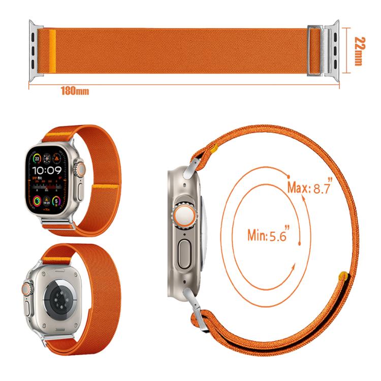 For Apple Watch 46mm / 49mm / 45mm / 44mm Adjustable Single Loop Elastic Nylon Watch Band(Leopard Print) - free shipping - PMC TechLife - Order now!