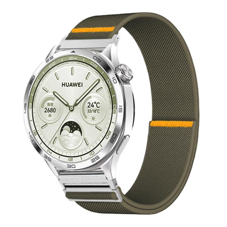 20mm Adjustable Single Loop Elastic Nylon Watch Band(Army Green) - free shipping - PMC TechLife - Order now!