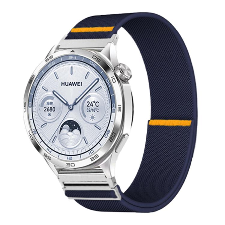 20mm Adjustable Single Loop Elastic Nylon Watch Band(Dark Blue) - free shipping - PMC TechLife - Order now!