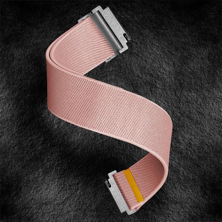 22mm Adjustable Single Loop Elastic Nylon Watch Band(Pink) - free shipping - PMC TechLife - Order now!