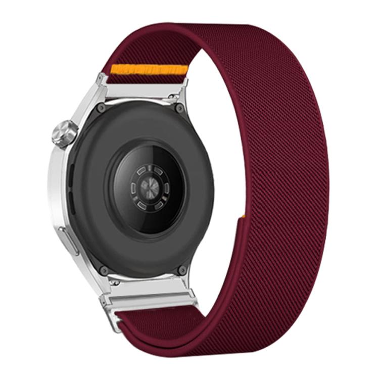 22mm Adjustable Single Loop Elastic Nylon Watch Band(Wine Red) - free shipping - PMC TechLife - Order now!