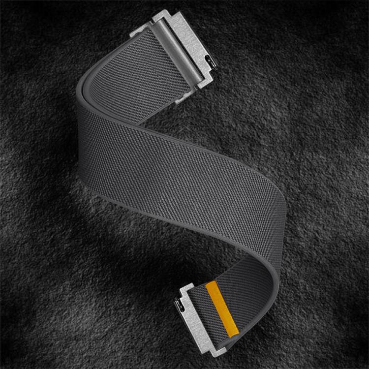 22mm Adjustable Single Loop Elastic Nylon Watch Band(Gray) - free shipping - PMC TechLife - Order now!