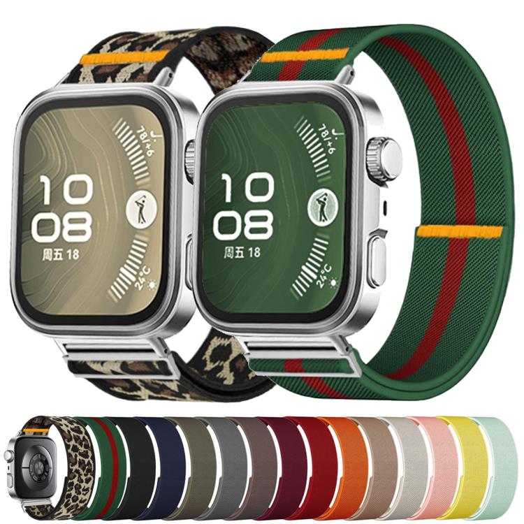 For Huawei Watch Fit3 / Fit4 / Fit4 Pro Adjustable Single Loop Elastic Nylon Watch Band(Mint Green) - free shipping - PMC TechLife - Order now!