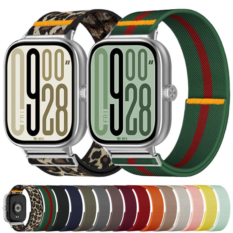 For Xiaomi Smart Band 9 Pro / Redmi Watch 5 Adjustable Single Loop Elastic Nylon Watch Band(Army Green) - free shipping - PMC TechLife - Order now!