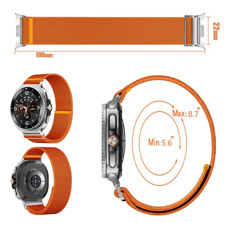 For Samsung Galaxy Watch8 / Watch8 Classic Adjustable Single Loop Elastic Nylon Watch Band(Smokey Purple) - free shipping - PMC TechLife - Order now!