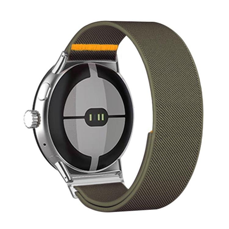 For Google Pixel Watch 3 45mm Adjustable Single Loop Elastic Nylon Watch Band(Army Green) - free shipping - PMC TechLife - Order now!