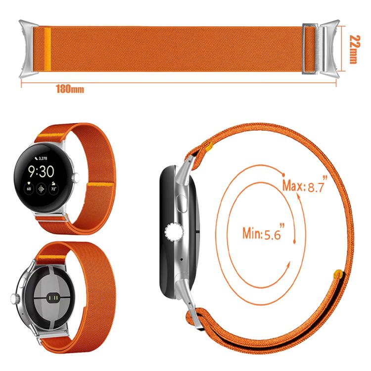 For Google Pixel Watch 3 45mm Adjustable Single Loop Elastic Nylon Watch Band(Wine Red) - free shipping - PMC TechLife - Order now!