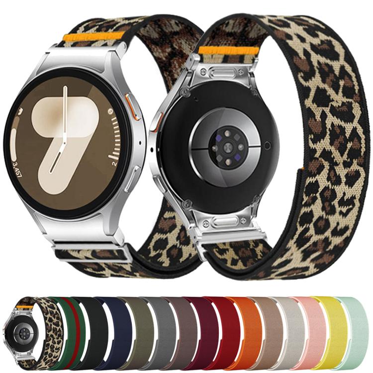 For Samsung Galaxy Watch FE / 7 / 6 / 5 / 4 Adjustable Single Loop Elastic Nylon Watch Band(Yellow) - free shipping - PMC TechLife - Order now!