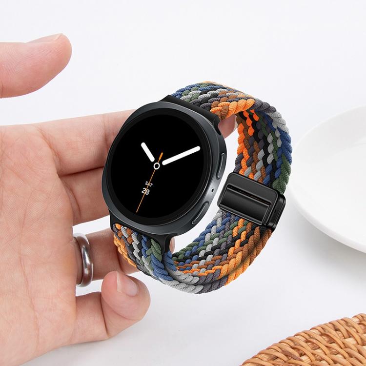 For Samsung Galaxy Watch8 / Watch8 Classic Loop Magnetic Buckle Braided Nylon Watch Band(Space Gray) - free shipping - PMC TechLife - Order now!