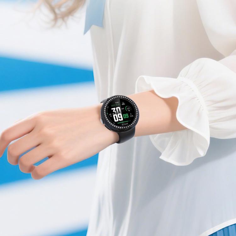For Google Pixel Watch4 45mm Single Row Diamond Hollow PC Watch Protective Cover(Gun Metal) - free shipping - PMC TechLife - Order now!