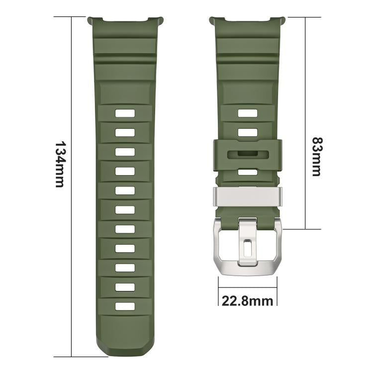 For Samsung Galaxy Watch8 / Watch8 Classic Silver Buckle Silicone Watch Band(White) - free shipping - PMC TechLife - Order now!