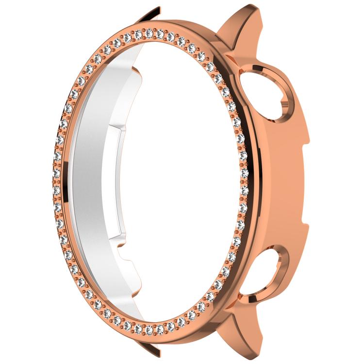 For OnePlus Watch 3 43mm Single Row Diamond Half Coverage Hollow PC Watch Protective Cover(Rose Gold) - free shipping - PMC TechLife - Order now!