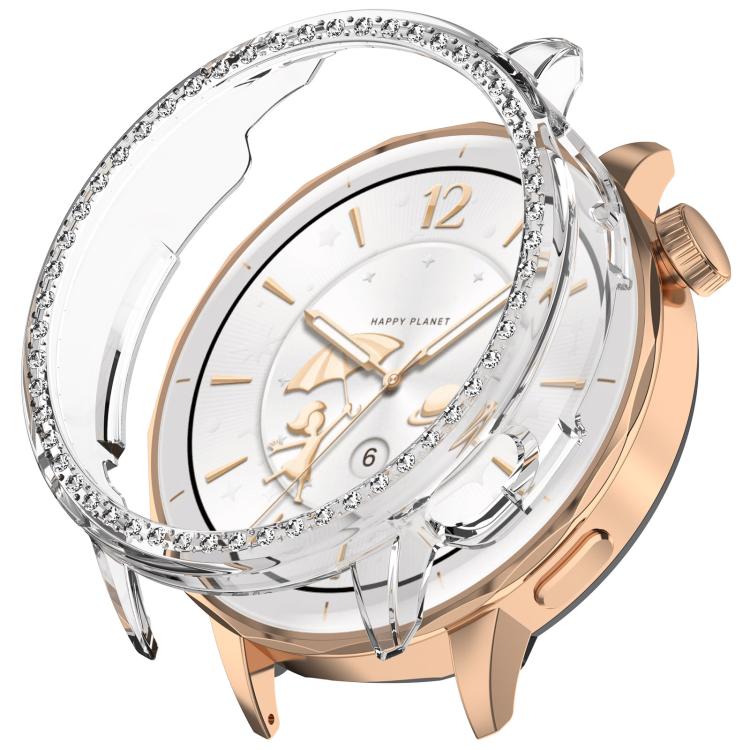 For OnePlus Watch 3 43mm Single Row Diamond Half Coverage Hollow PC Watch Protective Cover(Transparency) - free shipping - PMC TechLife - Order now!