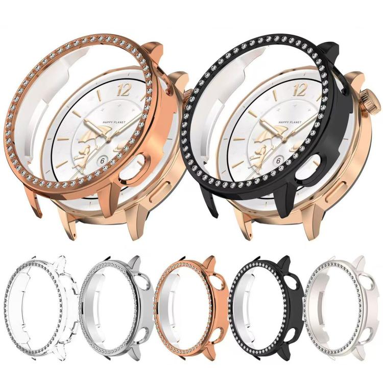 For OnePlus Watch 3 43mm Single Row Diamond Half Coverage Hollow PC Watch Protective Cover(Silver) - free shipping - PMC TechLife - Order now!