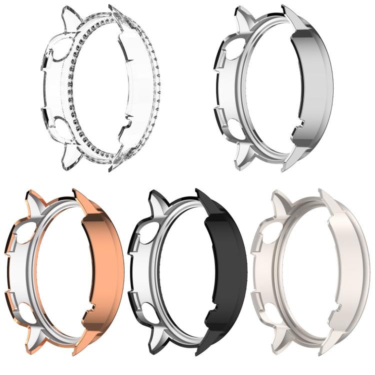 For OnePlus Watch 3 43mm Single Row Diamond Half Coverage Hollow PC Watch Protective Cover(Silver) - free shipping - PMC TechLife - Order now!