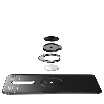 Metal Ring Holder 360 Degree Rotating TPU Case for OPPO RENO Z(Black+Rose Gold) - OPPO Cases by PMC Jewellery | Online Shopping South Africa | PMC Jewellery | Buy Now Pay Later Mobicred