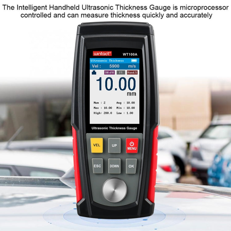 Wintact WT100A Digital Ultrasonic Thickness Gauge Meter Tester USB Charging Digital Thickness Metal Tester High Precision - free shipping - PMC TechLife - Order now!