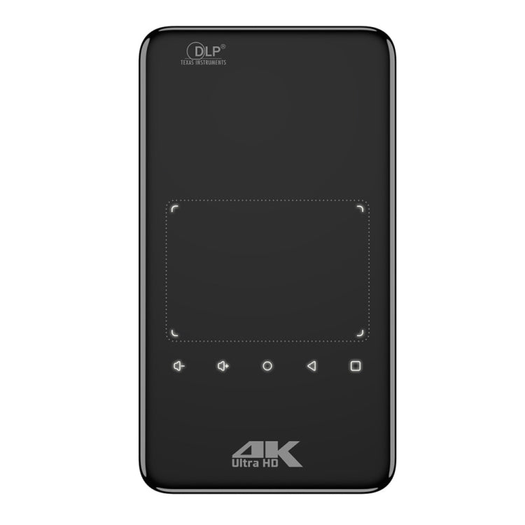 S90 DLP Android 9.0 1GB+8GB 4K Mini WiFi Smart Projector, EU Plug(Black) - Mini Projector by PMc TechLife | Online Shopping South Africa | PMc TechLife | Buy Now Pay Later Mobicred