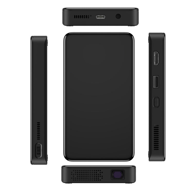S90 DLP Android 9.0 1GB+8GB 4K Mini WiFi Smart Projector, EU Plug(Black) - Mini Projector by PMc TechLife | Online Shopping South Africa | PMc TechLife | Buy Now Pay Later Mobicred
