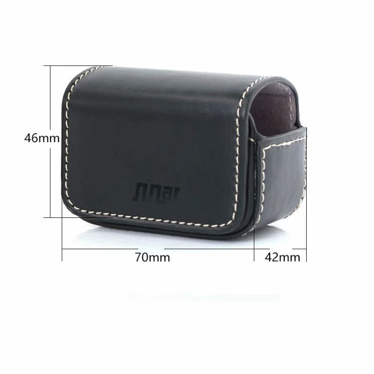 Waterproof Mini Leather Case Storage Carrying Box for DJI OSMO Action / GoPro / SJCAM / Xiaomi Mi Jia(Black) - Case & Bags by PMC TechLife | Online Shopping South Africa | PMC TechLife | Buy Now Pay Later Mobicred