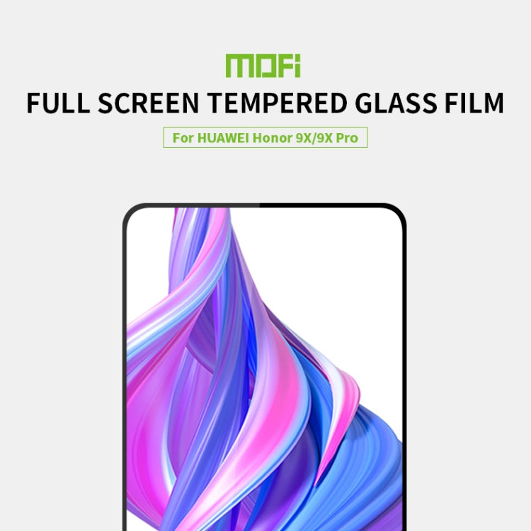 MOFI 9H 2.5D Full Screen Tempered Glass Film for Huawei Honor 9X / Honor 9X Pro(Black) -  by MOFI | Online Shopping South Africa | PMC Jewellery | Buy Now Pay Later Mobicred