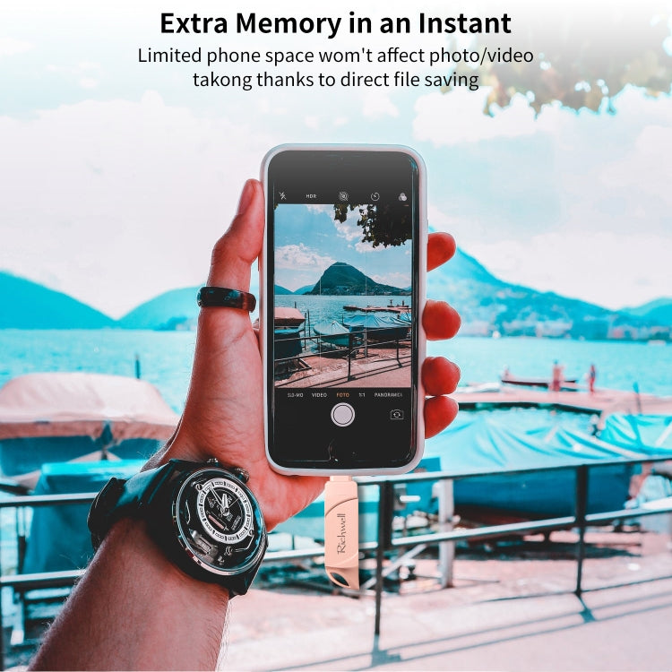 Richwell DXZ65 USB Flash Disk 32G 3 in 1 Micro USB + 8 Pin + USB 3.0 Compatible IPhone & IOS(Silver) - free shipping - PMC Jewellery - Order now!