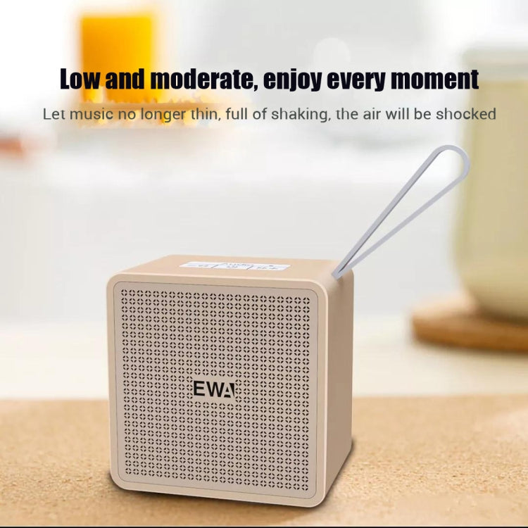 EWA A105 High Hidelity Bluetooth Speaker, Small Size High  Power Bass, TWS Bluetooth Technology Support TF(Rose Gold) - Desktop Speaker by EWA | Online Shopping South Africa | PMC Jewellery | Buy Now Pay Later Mobicred