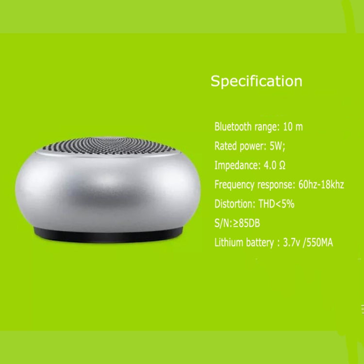 EWA A110mini High Hidelity Bluetooth Speaker Small Size High Power Bass, TWS Bluetooth Technology, Support TF(Silver) - free shipping - PMC Jewellery - Order now!