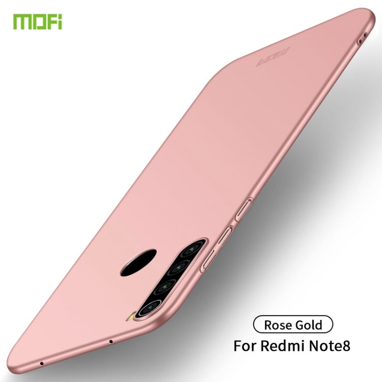 For Xiaomi RedMi Note8 MOFI Frosted PC Ultra-thin Hard Case(Rose gold) - Xiaomi Cases by MOFI | Online Shopping South Africa | PMC Jewellery