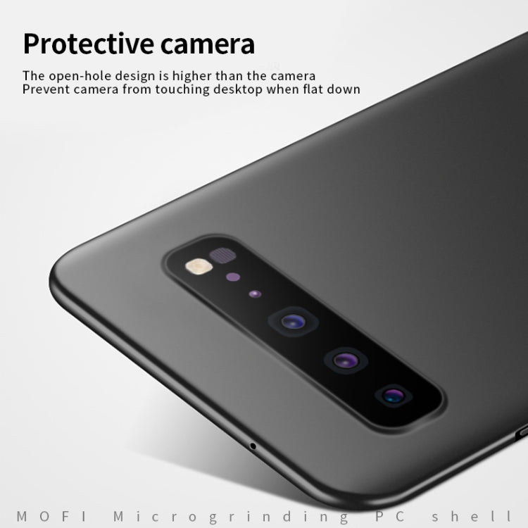 For Galaxy S10 5G MOFI Frosted PC Ultra-thin Hard Case(Blue) - Galaxy Phone Cases by MOFI | Online Shopping South Africa | PMC TechLife | Buy Now Pay Later Mobicred