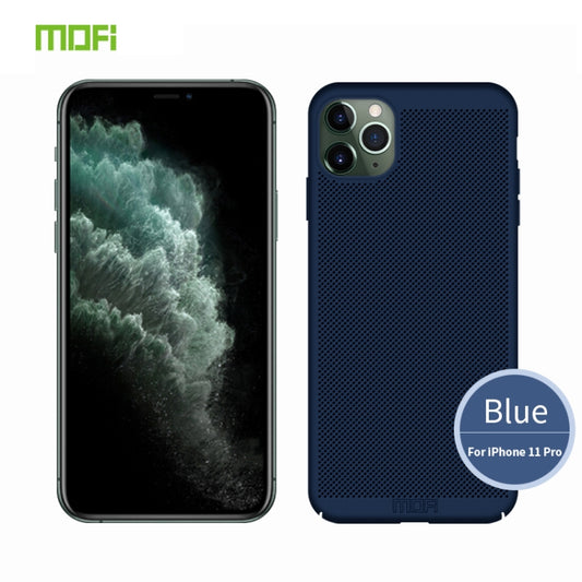 For iPhone 11 Pro MOFI Breathable PC Ultra-thin All-inclusive Protective Case(Blue) - iPhone 11 Pro Cases by MOFI | Online Shopping South Africa | PMC Jewellery