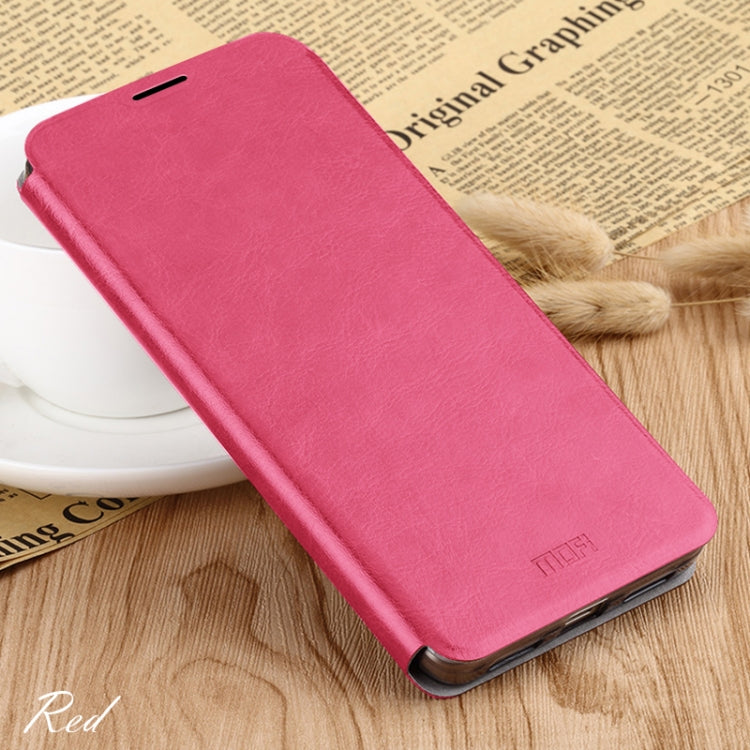 For Xiaomi RedMi 8A MOFI Rui Series Classical Leather Flip Leather Case With Bracket Embedded Steel Plate All-inclusive(Red) - Xiaomi Cases by MOFI | Online Shopping South Africa | PMC Jewellery