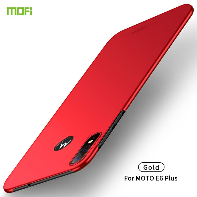 For MOTO E6 Plus MOFI Frosted PC Ultra-thin Hard Case(Red) - Motorola Cases by MOFI | Online Shopping South Africa | PMC Jewellery